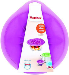 Metaltex Κάλυμμα Δοχείου από Σιλικόνη 17cm σε Μωβ Χρώμα 16-235172