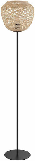 Eglo Dembleby Vintage Floor Lamp H150cm. with Socket for Bulb E27 Black