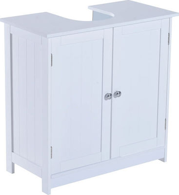 HomCom Cabinet de baie fără chiuvetă L60xl30xH60cm Alb