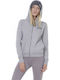 Body Action Women's Hooded Cardigan Light Grey