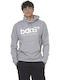 Body Action Men's Sweatshirt with Hood and Pockets Dark Melange Grey