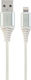 Gembird Braided USB-A to Lightning Cable White ...