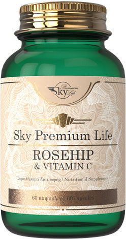 Sky Premium Life Rosehip & C Multivitamin for Energy & Immune System Boost 1000mg 60 caps