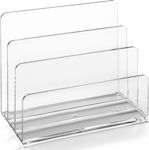 Plastic Folder Holder in Transparent Color 17.5x10x14cm.