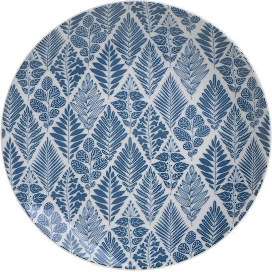 Click Plate Desert made of Porcelain Blue with Diameter 19cm