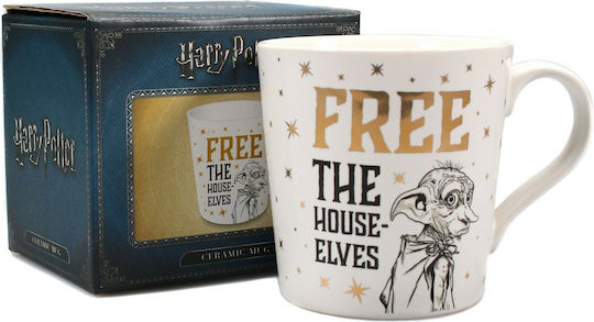 Half Moon Bay Dobby - Free The House Elves Κούπα Κεραμική Λευκή 325ml