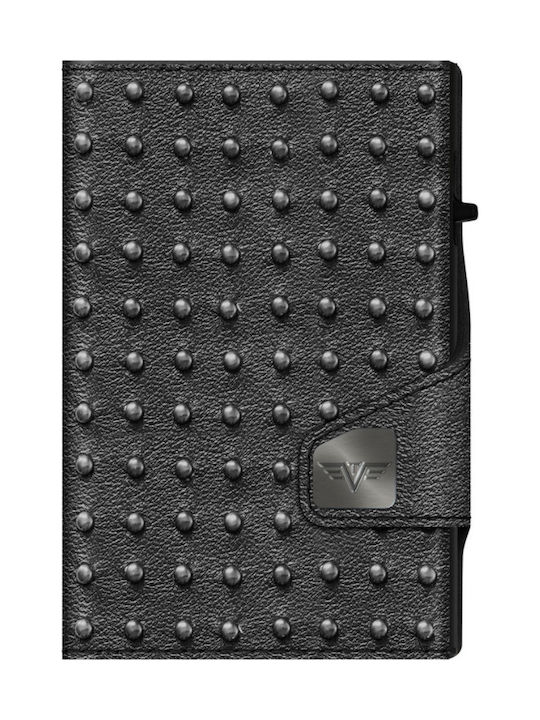 Tru Virtu Click & Slide Men's Leather Card Wallet with RFID και Slide Mechanism Black