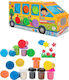 Globo 12 Plastilinas of Plasticine Kidea School Bus for 3+ years Years