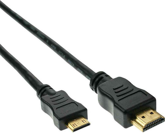 InLine HDMI 1.4 High Speed 1080p 120Hz Cable HDMI Male - Micro HDMI Male 2m Black