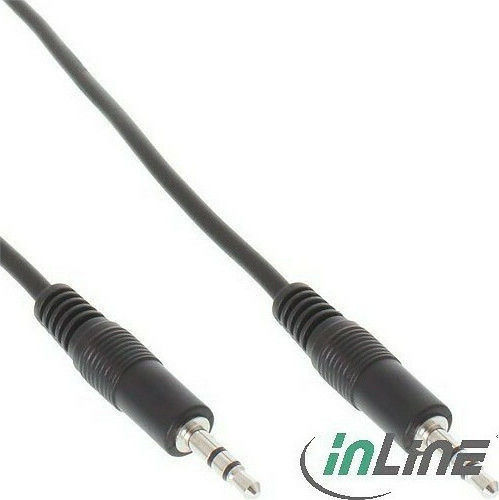 InLine Audio Cable 3.5mm Male - 3.5mm Male Black 10m 99936C