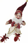 Iliadis Christmas Fabric Elf Figure Red 40cm