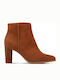 Clarks Kaylin Fern 2 Suede Women's Ankle Boots with High Heel Tabac Brown