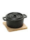 Espiel Dutch Oven Round Cast Iron 13x10cm