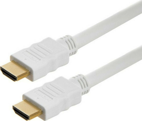 HDMI 1.4 Hochgeschwindigkeits 1080p 120Hz Kabel HDMI-Stecker - HDMI-Stecker 1m Weiß
