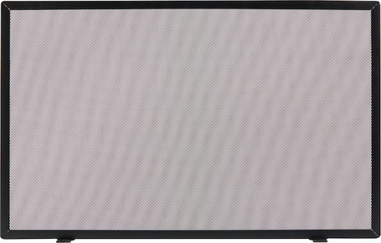 Zogometal Metallic Fireplace Screen 80x50cm Black