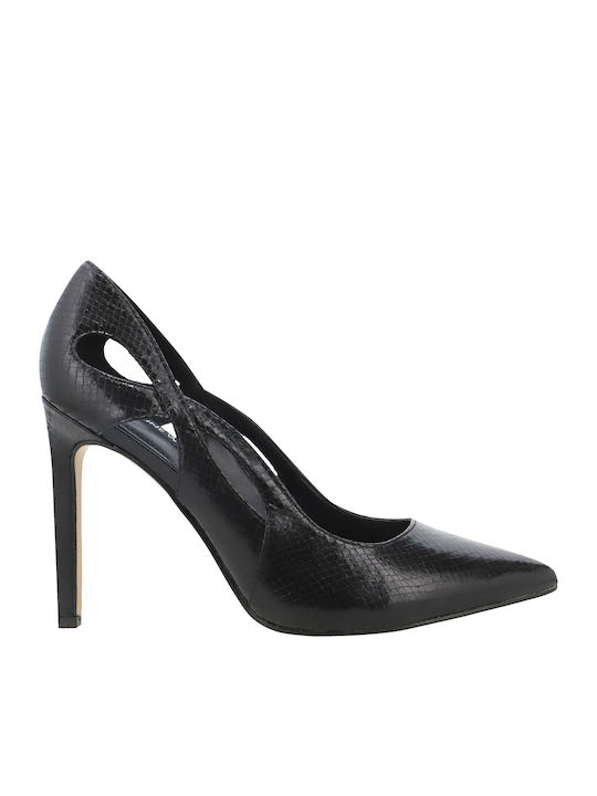 Nine West Tess Μυτερές Γόβες με Τακούνι Στιλέτο Μαύρες