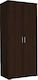 Double Door Wardrobe Wilson 2D Wenge 60x45x180cm