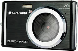 AgfaPhoto DC5200 Kompakte Kamera 21MP mit Bildschirmgröße 2.4" und Videoauflösung 1280 x 720 Pixel Schwarz