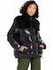 Ugg Australia Jada Women's Short Puffer Jacket for Winter with Hood Black