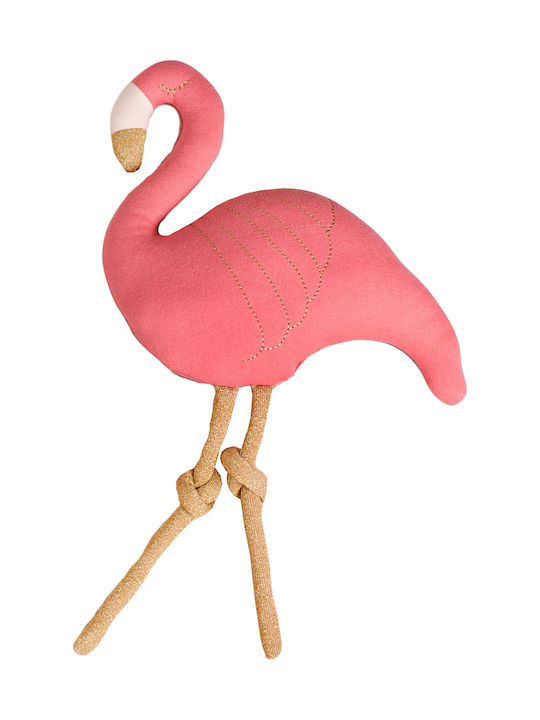 Bizzi Growin Διακοσμητικό Μαξιλάρι Κούνιας Flora Flamingo Ροζ 26x35cm