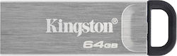 Kingston DataTraveler Kyson 64GB USB 3.2 Stick Argint