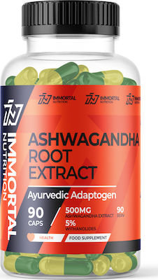 Immortal Nutrition Ashwagandha Root Extract 500mg 90 κάψουλες