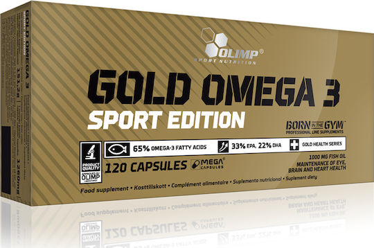 Olimp Sport Nutrition Gold Omega 3 Sport Edition Fischöl 1000mg 120 Softgels