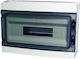 Wall mounted Waterproof 18-Elements Fuse Box with 1 Row W410xH285xD140mm