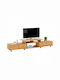Particle Board TV Furniture with Drawers Natural L217.5xW30xH39cm