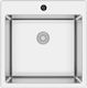 Excel Victoria 720MAS382 Ένθετος Νεροχύτης Inox Σατινέ Μ50xΠ50.5cm Ασημί