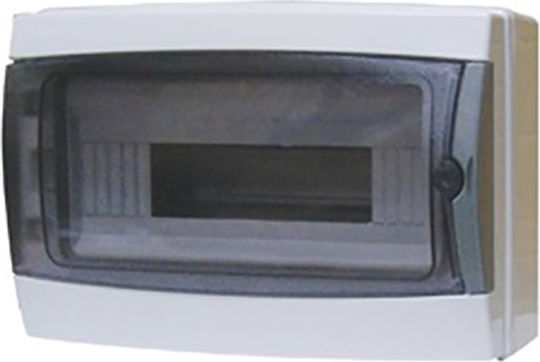 CP3912 Wall mounted Waterproof 12-Elements Fuse Box with 1 Row W217xH307xD105mm