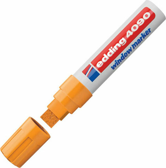 Edding Chalk Marker 4090 Marker Orange Blackboard Liquid Chalk for Glass Τετράγωνη Μύτη