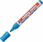 Edding Textile Marker 4500 Marker Wash-resistant Light Blue for Fabric Στρογγυλή Μύτη