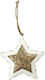 Espiel Christmas Metallic Star Ornament Gold 13x13cm