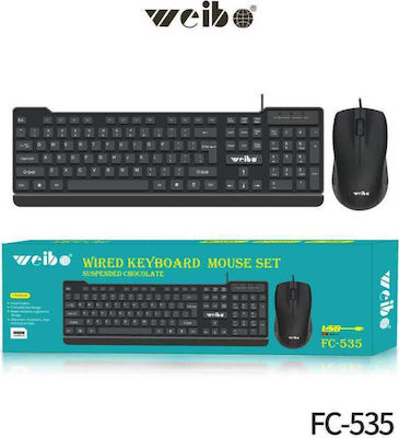 Weibo WB-535 Keyboard & Mouse Set English US