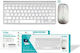 Weibo WB-8066 Kabellos Tastatur & Maus Set Weiß