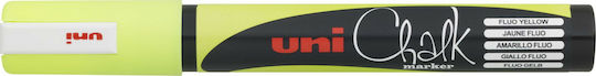 Uni-Ball Chalk Marker PWE-5M Marker Yellow Blackboard Liquid Chalk for Wood and Glass Φωσφοριζέ 1.8-2.5mm