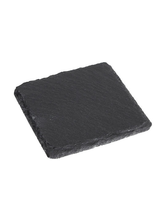 Keskor Suporturi pentru pahare Piatră Negru 10x10cm 1buc