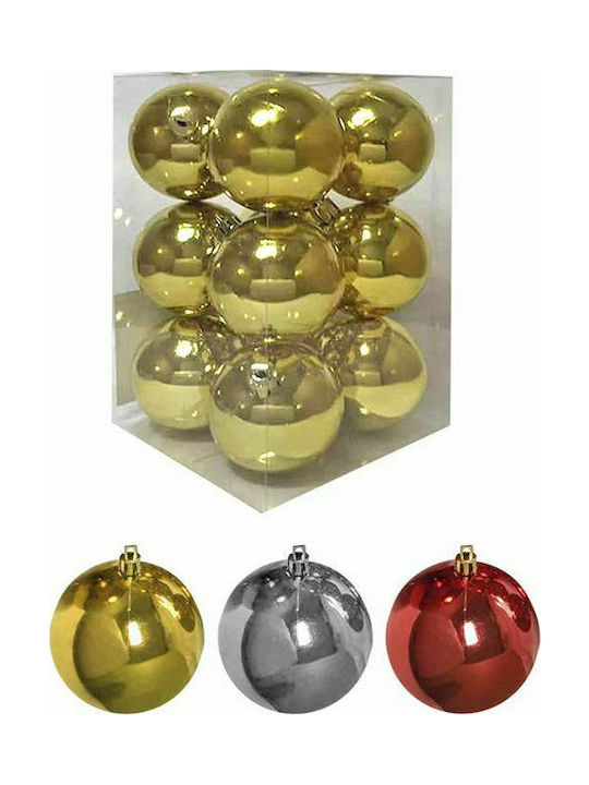 XMASfest Weihnachtshänger Kugel Ornament Plastik 5cm Set 12Stück (Μiverse Farben)