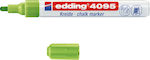 Edding Chalk Marker 4095 Μαρκαδόρος Πράσινος Μαυροπίνακα Υγρής Κιμωλίας για Γυαλί Λαχανί Φωσφοριζέ