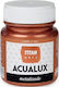 Titan Acualux Metal Liquid Craft Paint Brown for Wood Νερού Μεταλλικών Αποχρώσεων Χάλκινο No863 100ml