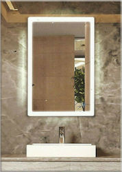 Gloria Sonora Ορθογώνιος Καθρέπτης Μπάνιου με Φως 60x80cm