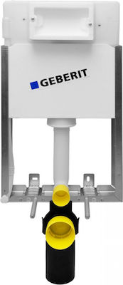 Geberit Delta Built-in Plastic Rezervor de toaletă Rectangular Presiune scăzută