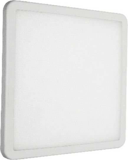 Aca Platz Vertieft LED Panel 19W mit Natürliches Weiß Licht 4000K