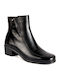 Boxer Leather Women's Ankle Boots Black