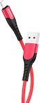 Hoco Regular USB to Lightning Cable Κόκκινο 1.2m (U80)