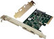 Powertech Κάρτα PCIe σε 2 θύρες Type-C / USB 3.1