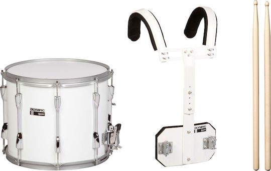 Premier Olympic Traditional Snare Drum Set 12 Inches in White