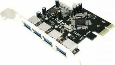 LogiLink Κάρτα PCIe σε 4 θύρες USB 3.0