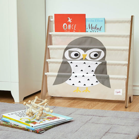 Owl Bibliotecă pardoseală Lemn Owl 25.4x25.4x61cm